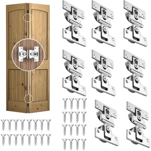 image:imageBifold Door HingesSoft Close180 Folding Concealed Hinge for Cabinets  Bifold cabinet door hinges combine adjustable door gap size soft close function180 folding for Cabinet and Closet8 Pack