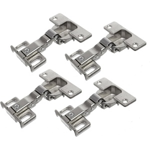image:imageCabinet Door Fridge Freezer Hinge for Hettich ET 58272134 4 Hinges  Suitable for IKEA cabinets with Drilling 35mm Cup 3mm Plate 1318mm Overlay 4 Hole 15kg Load4 Pack
