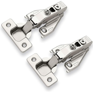 image:imageDecoBasics 2 PCS Full Overlay Soft Close Cabinet Hinges for Kitchen Cabinets  105 Face Frame Concealed Cabinet Door Hinge 3 Way Adjustability Clip on Plate amp Matching Screw 4 Easy InstallationFull Overlay