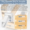 image:image2 Pack Drawer Slide Socket Set for 1 Drawer Slides HeavyDuty Plastic  CShaped Adjustable H305 Drawer Rail Bracket with Screws Adjustable BaseDrawer Socket for RV Drawers Cabinet amp Furniture