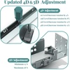 image:image21 Inch Soft Close Undermount Drawer Slides 1 Pair5D Adjustable Full Extension Face Frame Cabinet Sildes 100LB Load Capacity Rail Runners with Detachable Bottom Rear Mount Brackets21 Inch
