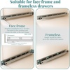 image:image21 Inch Soft Close Undermount Drawer Slides 1 Pair5D Adjustable Full Extension Face Frame Cabinet Sildes 100LB Load Capacity Rail Runners with Detachable Bottom Rear Mount Brackets15 Inch