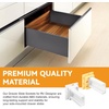 image:image3 Pack RV Drawer Slides Kitchen Drawer Hardware for 1 Slide Channel  Drawer Rail Bracket Cabinet Drawer Slides Drawer Rails CShaped Adjustable Base Drawer Slide Mounting Brackets