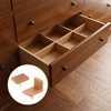 image:imageDrawer Glides 30 PCS Plastic Drawer Slides Drawers Glides Bottom Mount for Repairing Dressers Making All the Drawers Slide Smoothly 20 Square and 10 PCS L Shape