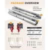 image:imageGobrico Soft Close Under Mounting Drawer Slides 18 inch 1Pair Full Extension Concealed Drawer Runners Glides18 Inch