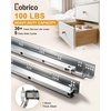 image:imageGobrico Soft Close Under Mounting Drawer Slides 18 inch 1Pair Full Extension Concealed Drawer Runners Glides21 Inch