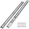 image:imageHomdiy 10 Inch Heavy Duty Drawer Slides Side Mount 100 LB Capacity 1 Pair  Full Extension Ball Bearing Cabinet Drawer Slides Smooth Metal Drawer Glides Rails for Kitchen Dresser Cabinet File Cabinet12 Inch