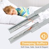 image:imagePair Undermount Drawer Slides Bottom Mount Pull Out Shelf Slider Under Mount Drawer Glides Full Extension Soft Close Drawer Runner Shelf Track for Kitchen Face Frame or Frameless Cabinet Drawer20 Inch