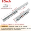 image:imagePair Undermount Drawer Slides Bottom Mount Pull Out Shelf Slider Under Mount Drawer Glides Full Extension Soft Close Drawer Runner Shelf Track for Kitchen Face Frame or Frameless Cabinet Drawer20 Inch