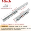 image:imagePair Undermount Drawer Slides Bottom Mount Pull Out Shelf Slider Under Mount Drawer Glides Full Extension Soft Close Drawer Runner Shelf Track for Kitchen Face Frame or Frameless Cabinet Drawer16 Inch
