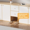 image:imagePair Undermount Drawer Slides Bottom Mount Pull Out Shelf Slider Under Mount Drawer Glides Full Extension Soft Close Drawer Runner Shelf Track for Kitchen Face Frame or Frameless Cabinet Drawer12 Inch