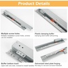 image:imagePair Undermount Drawer Slides Bottom Mount Pull Out Shelf Slider Under Mount Drawer Glides Full Extension Soft Close Drawer Runner Shelf Track for Kitchen Face Frame or Frameless Cabinet Drawer8 Inch