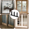 image:image4 Pack Siding Closet Door Floor Guide White Sliding Closet Door Hardware  ABS Sliding Door Bottom Guide Fit for 138 Thick Door Universal Closet Door Guides for Cabinet FloorBlack