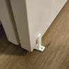 image:image4 Pack Siding Closet Door Floor Guide White Sliding Closet Door Hardware  ABS Sliding Door Bottom Guide Fit for 138 Thick Door Universal Closet Door Guides for Cabinet FloorWhite4