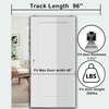 image:image6FT72in Sliding Pocket Door Track Kit  AluminumNo Door  Featuring Soft CloseSpring Rebound FunctionSlide Smoothly QuietlyStandard
