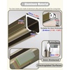 image:imageHeavy Duty Sliding Door Hardware Kit  Track System for Closet Cabinet amp Garage Door  Easy Installation Durable amp Stylish Sliding SolutionsChampagne Gold