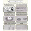 image:imageHeavy Duty Sliding Door Hardware Kit  Track System for Closet Cabinet amp Garage Door  Easy Installation Durable amp Stylish Sliding SolutionsChampagne Gold