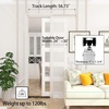 image:imageJUBEST 8FT Commercial Grade Pocket Door Hardware and Track Set with Soft Close Mechanism Sliding Door Hardware for Door Wide 2448 Durable and Smoothly Easy to Install5 Feet