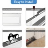 image:imageJUBEST 8FT Commercial Grade Pocket Door Hardware and Track Set with Soft Close Mechanism Sliding Door Hardware for Door Wide 2448 Durable and Smoothly Easy to Install5 Feet