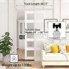 image:imageJUBEST 8FT Commercial Grade Pocket Door Hardware and Track Set with Soft Close Mechanism Sliding Door Hardware for Door Wide 2448 Durable and Smoothly Easy to Install6 Feet