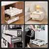 image:imageFurniware 5 Pair 16 Inch Soft Close Drawer Slides Side Mount 3 Fold Full Extension Ball Bearing Heavy Duty Cabinet Drawer Glide Quiet Smooth Close Kitchen Cabinet Rails 100 LB Capacity16 Inch