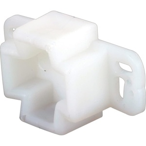 image:imagePrimeLine R 7261 White Plastic Center Rail Drawer Track Rail Support Bracket 2 Pack