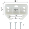 image:image6 PCS Plastic Drawer Guides Plastic Center Mount Drawer Slide Track Guide Glide Replacement Kit Rear Drawer Guides for Dresser and Furniture Drawer Replacement Parts10