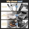 image:imageFurniware 40 36 30 24 20 18 Inch Heavy Duty Locking Drawer Slides 265 lb Load Capacity 1 Pair Full Extension Ball Bearing Drawer Glides Side Mount Rail RV Industrial Tool Box Runner 36 Inch40 Inch