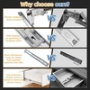 image:imageFurniware 40 36 30 24 20 18 Inch Heavy Duty Locking Drawer Slides 265 lb Load Capacity 1 Pair Full Extension Ball Bearing Drawer Glides Side Mount Rail RV Industrial Tool Box Runner 36 Inch18 Inch