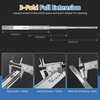 image:imageFurniware 40 36 30 24 20 18 Inch Heavy Duty Locking Drawer Slides 265 lb Load Capacity 1 Pair Full Extension Ball Bearing Drawer Glides Side Mount Rail RV Industrial Tool Box Runner 36 Inch24 Inch