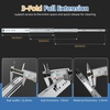 image:imageFurniware 40 36 30 24 20 18 Inch Heavy Duty Locking Drawer Slides 265 lb Load Capacity 1 Pair Full Extension Ball Bearing Drawer Glides Side Mount Rail RV Industrial Tool Box Runner 36 Inch36 Inch