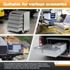 image:imageSHUHANG 1 Pair 150 lb Load Capacity Heavy Duty Drawer Slides 16 Inch Full Extension Ball Bearing Rails Side Mount Cabinet Glides RV Tool Box Runners12 Inch
