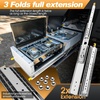 image:imageSHUHANG 1 Pair 150 lb Load Capacity Heavy Duty Drawer Slides 16 Inch Full Extension Ball Bearing Rails Side Mount Cabinet Glides RV Tool Box Runners12 Inch