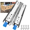 image:imageSHUHANG 1 Pair 150 lb Load Capacity Heavy Duty Drawer Slides 16 Inch Full Extension Ball Bearing Rails Side Mount Cabinet Glides RV Tool Box Runners12 Inch