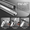 image:imageSHUHANG 1 Pair 150 lb Load Capacity Heavy Duty Drawer Slides 16 Inch Full Extension Ball Bearing Rails Side Mount Cabinet Glides RV Tool Box Runners12 Inch