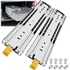 image:imageSHUHANG 1 Pair 150 lb Load Capacity Heavy Duty Drawer Slides 16 Inch Full Extension Ball Bearing Rails Side Mount Cabinet Glides RV Tool Box Runners12 Inch