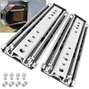 image:imageSHUHANG 1 Pair 150 lb Load Capacity Heavy Duty Drawer Slides 16 Inch Full Extension Ball Bearing Rails Side Mount Cabinet Glides RV Tool Box Runners12 Inch