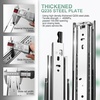 image:imageSHUHANG 1 Pair 150 lb Load Capacity Heavy Duty Drawer Slides 16 Inch Full Extension Ball Bearing Rails Side Mount Cabinet Glides RV Tool Box Runners12 Inch