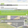 image:imageSLIDEWAY 260 Lbs Heavy Duty Drawer Slides 10 Full Extension Sliding RailsW51mm150LBSwith lock