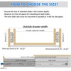image:imageSLIDEWAY 260 Lbs Heavy Duty Drawer Slides 10 Full Extension Sliding RailsW53mm260LBSwith lock
