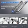 image:imageSLIDEWAY 260 Lbs Heavy Duty Drawer Slides 10 Full Extension Sliding RailsW53mm260LBSwith lock