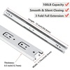 image:imagehomdiy Side Mount Drawer Slides 22 Inch 6 Pairs Heavy Duty 100 LB Capacity12 Inch