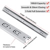 image:imagehomdiy Side Mount Drawer Slides 22 Inch 6 Pairs Heavy Duty 100 LB Capacity14 Inch
