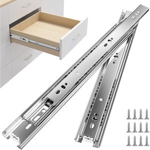 image:imagehomdiy Side Mount Drawer Slides 22 Inch 6 Pairs Heavy Duty 100 LB Capacity22 Inch