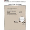 image:imageBerta 6Pack Full Overlay Frameless Soft Closing European Hinges 110 Degree 3D Adjustable Clip On Concealed Kitchen Cabinet Door Hinges with DowelsFULL OVERLAY VS EASY WAY