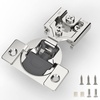 image:imageFurniware 2 Pieces Soft Closing Cabinet Hinges 12 Overlay Cabinet Hardware Hinges Nickel Plated 105 DegreeSatin Nickel  2 Pack