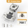 image:imageFurniware 2 Pieces Soft Closing Cabinet Hinges 12 Overlay Cabinet Hardware Hinges Nickel Plated 105 DegreeSatin Nickel  2 Pack