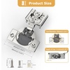 image:imageFurniware 2 Pieces Soft Closing Cabinet Hinges 12 Overlay Cabinet Hardware Hinges Nickel Plated 105 DegreeSatin Nickel  2 Pack