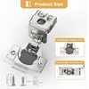 image:imageFurniware 2 Pieces Soft Closing Cabinet Hinges 12 Overlay Cabinet Hardware Hinges Nickel Plated 105 DegreeSatin Nickel  2 Pack