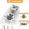 image:imageFurniware 2 Pieces Soft Closing Cabinet Hinges 12 Overlay Cabinet Hardware Hinges Nickel Plated 105 DegreeSatin Nickel  2 Pack